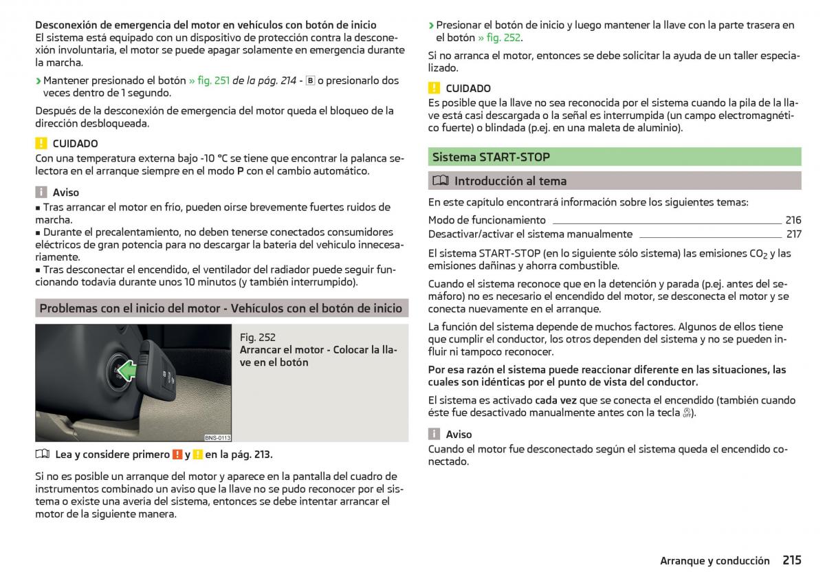 Skoda Kodiaq manual del propietario / page 217