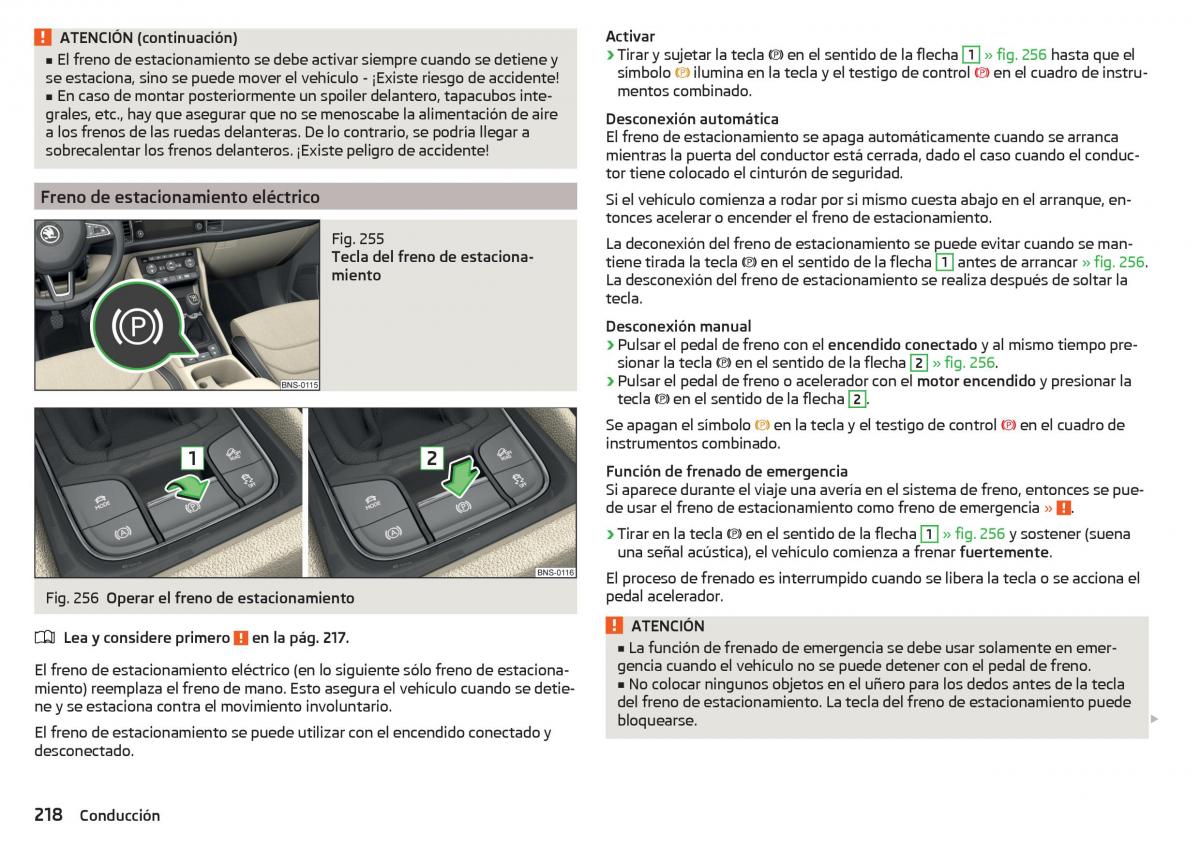 Skoda Kodiaq manual del propietario / page 220