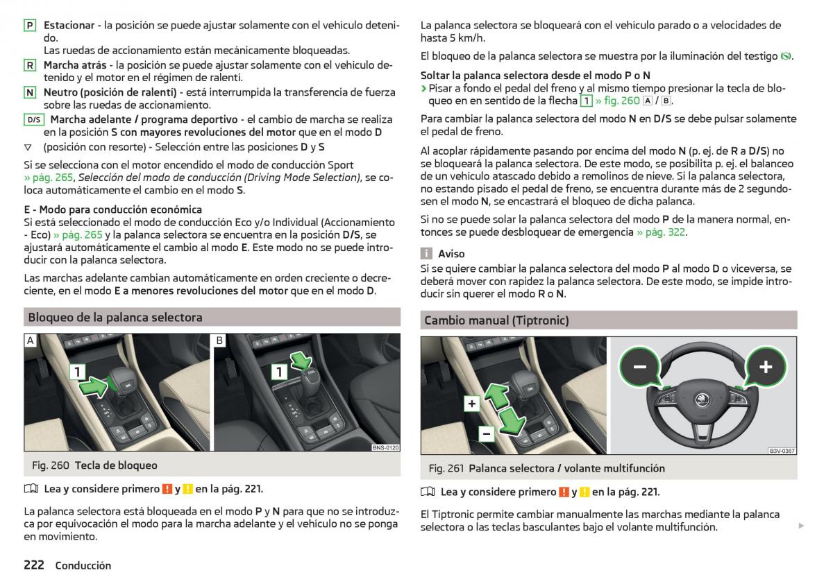 Skoda Kodiaq manual del propietario / page 224