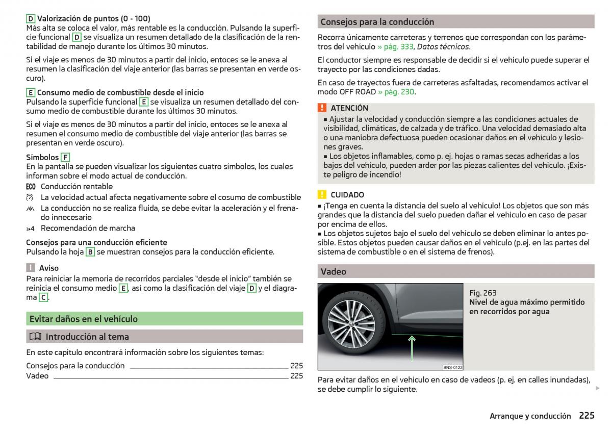 Skoda Kodiaq manual del propietario / page 227