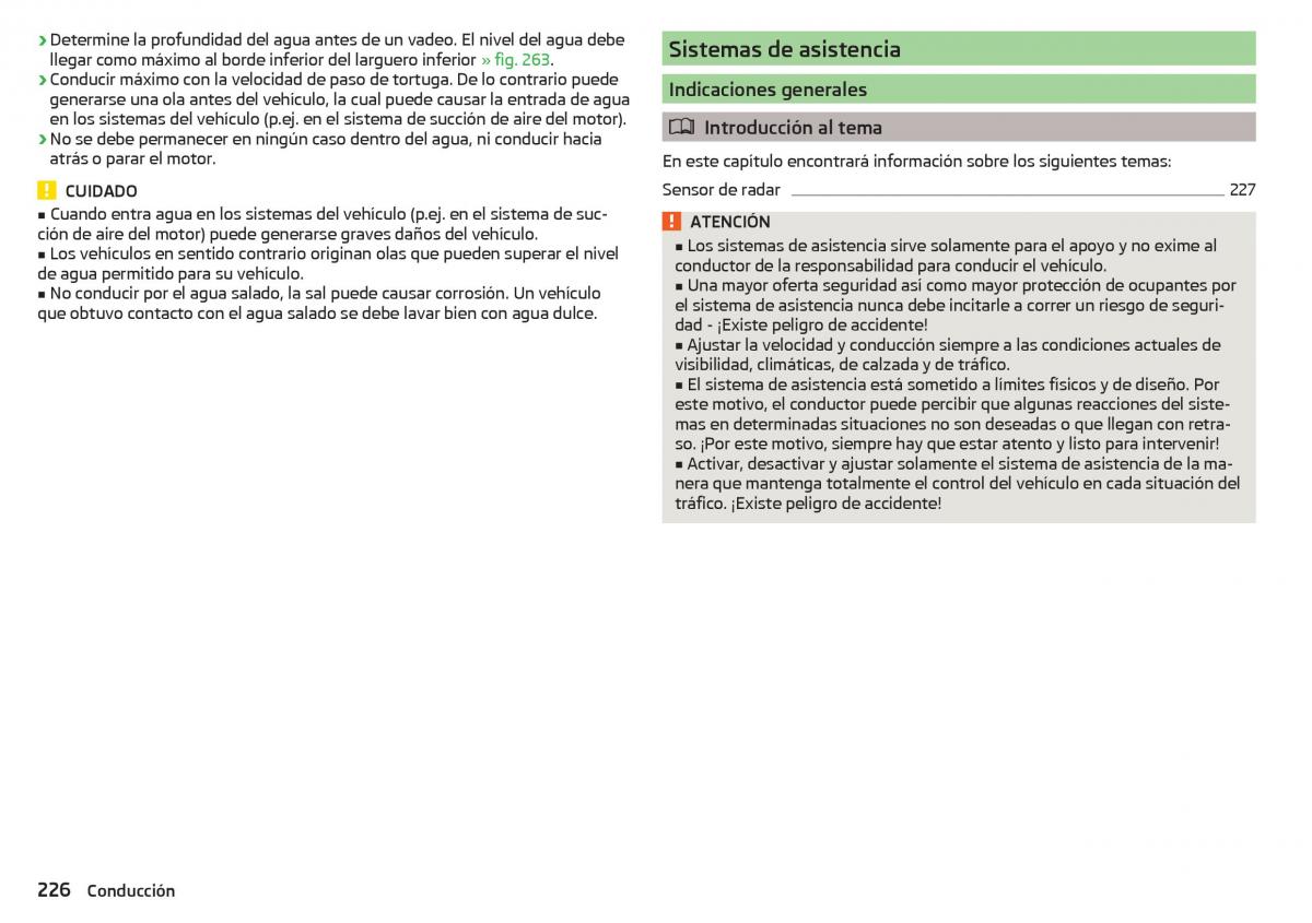 Skoda Kodiaq manual del propietario / page 228