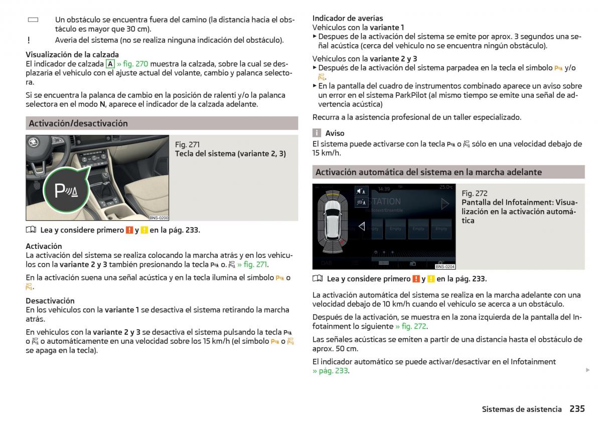 Skoda Kodiaq manual del propietario / page 237