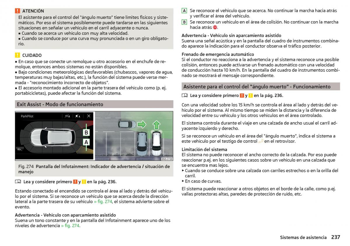 Skoda Kodiaq manual del propietario / page 239