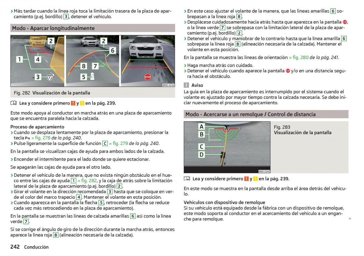 Skoda Kodiaq manual del propietario / page 244