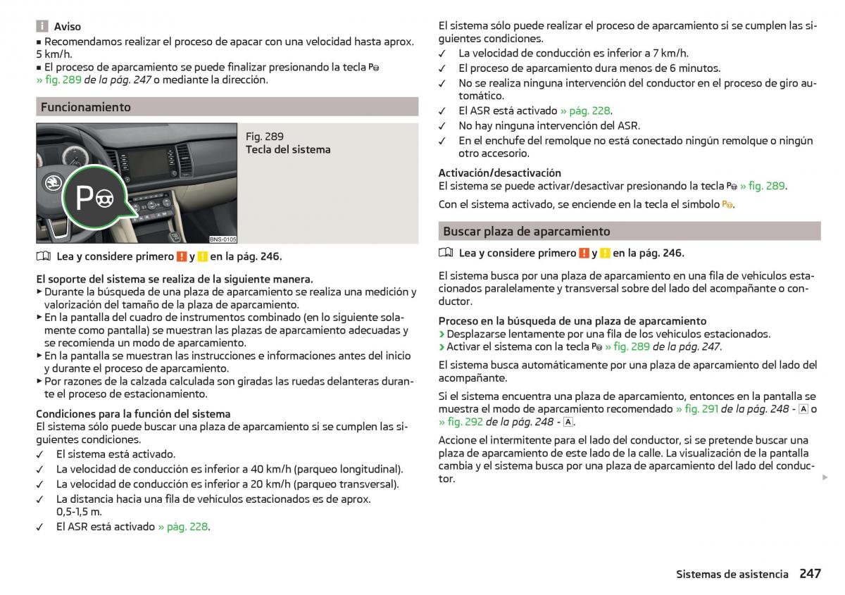 Skoda Kodiaq manual del propietario / page 249