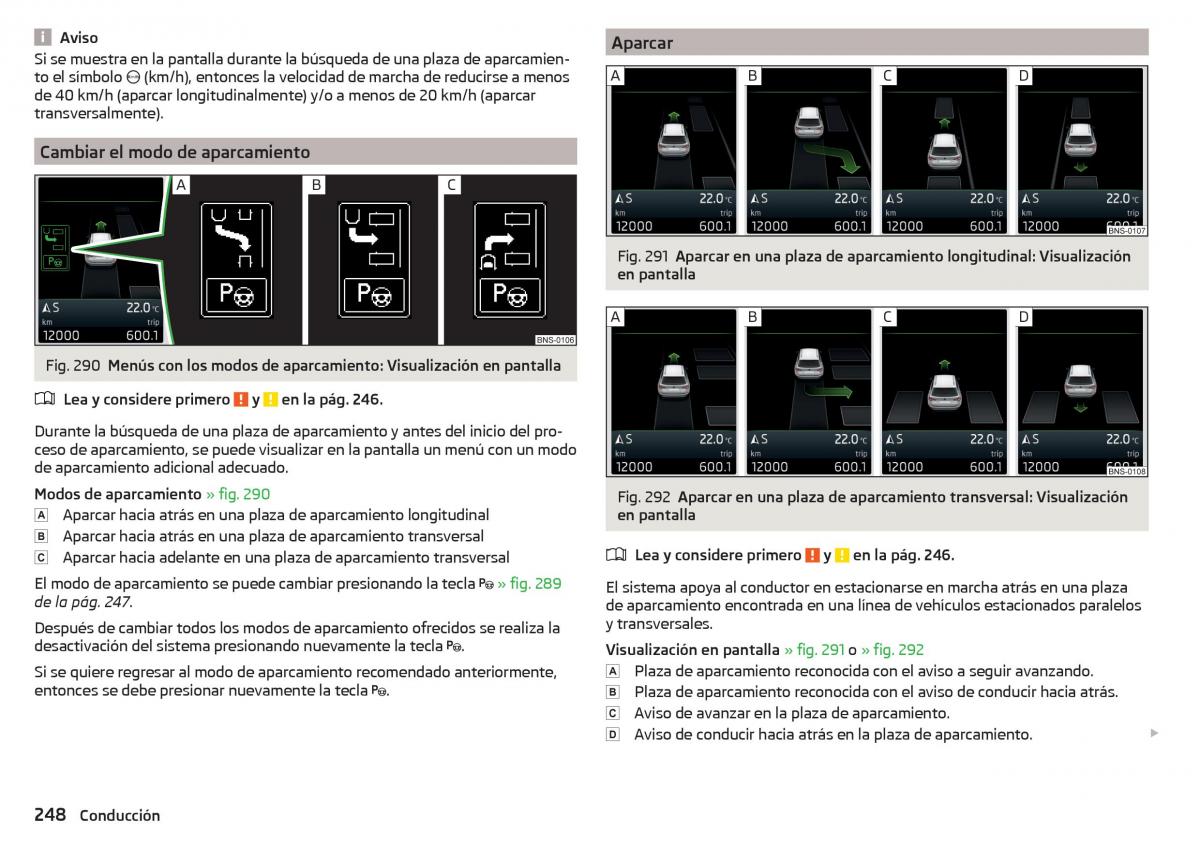 Skoda Kodiaq manual del propietario / page 250