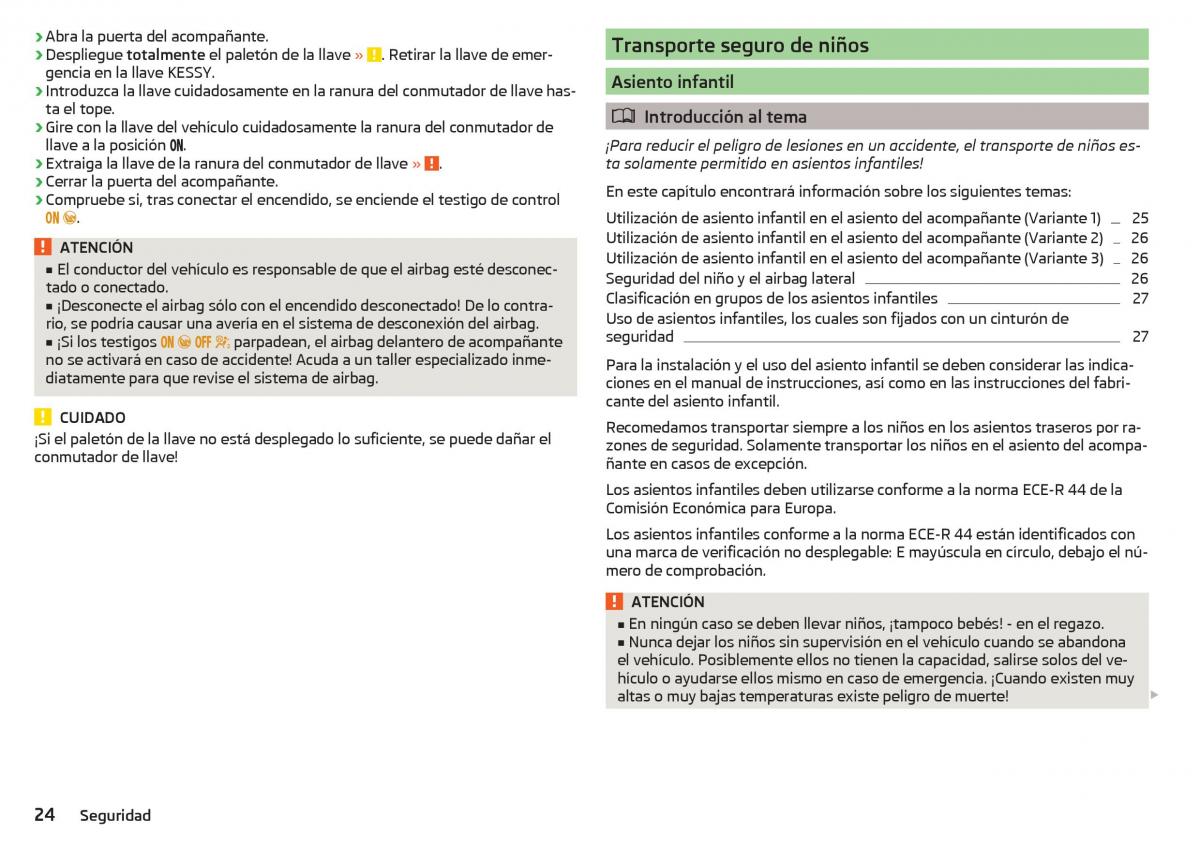 Skoda Kodiaq manual del propietario / page 26