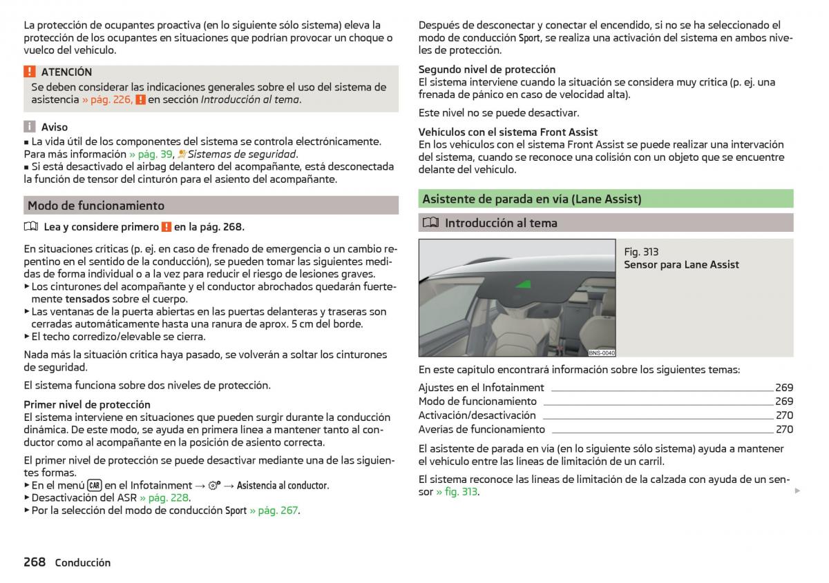 Skoda Kodiaq manual del propietario / page 270