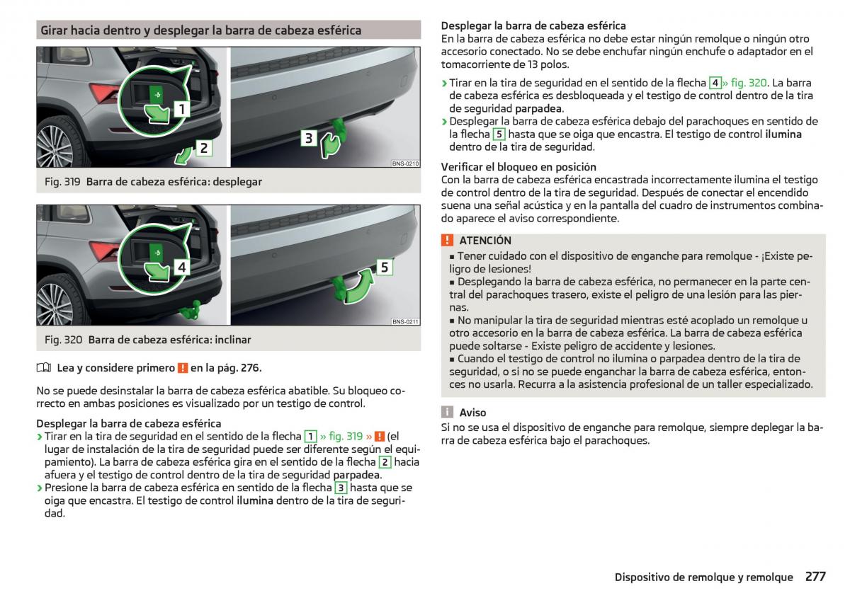 Skoda Kodiaq manual del propietario / page 279