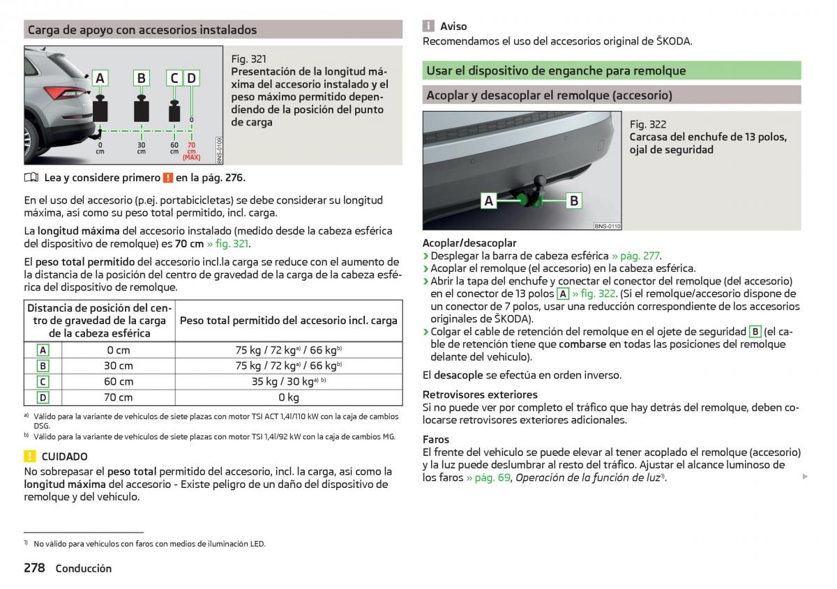 Skoda Kodiaq manual del propietario / page 280