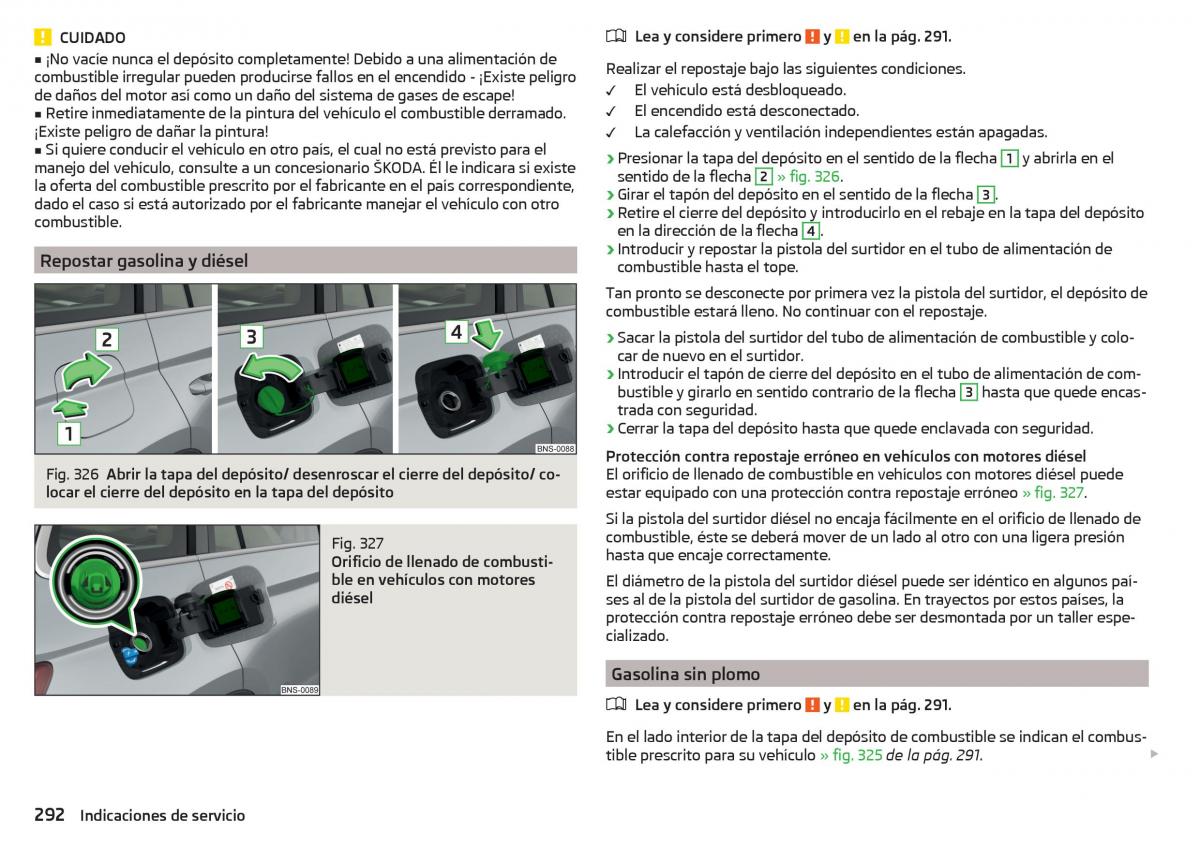 Skoda Kodiaq manual del propietario / page 294