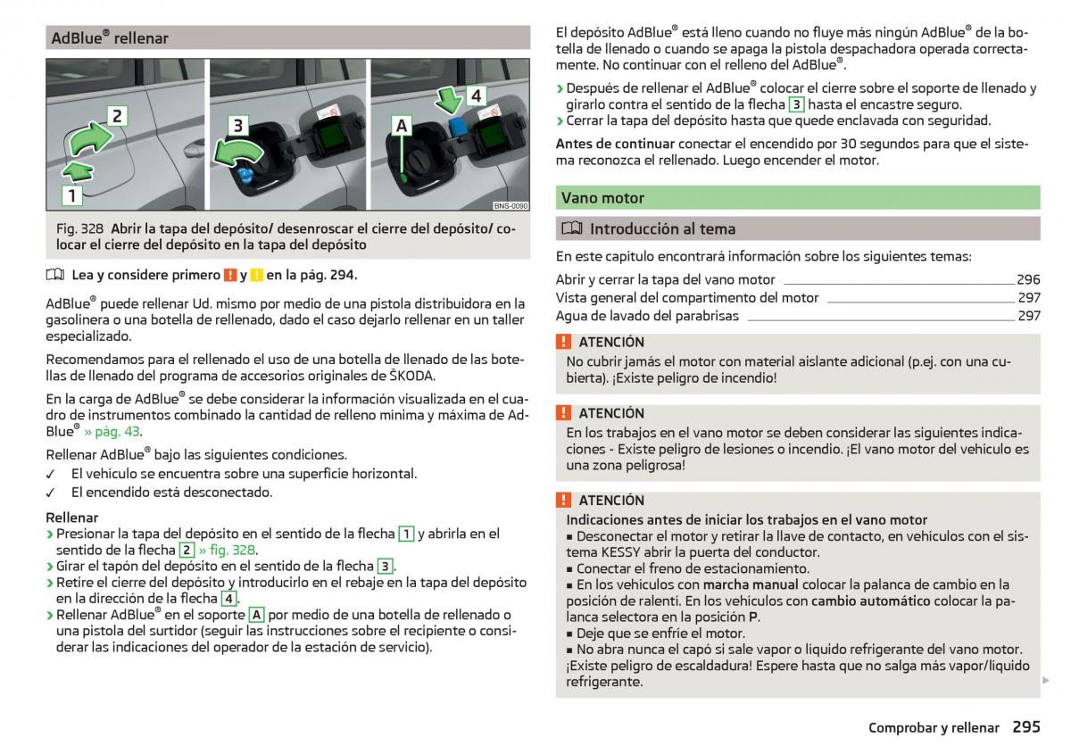 Skoda Kodiaq manual del propietario / page 297