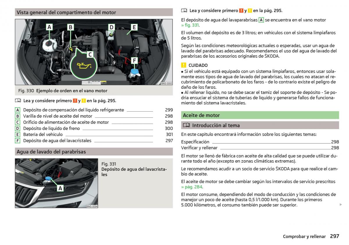 Skoda Kodiaq manual del propietario / page 299