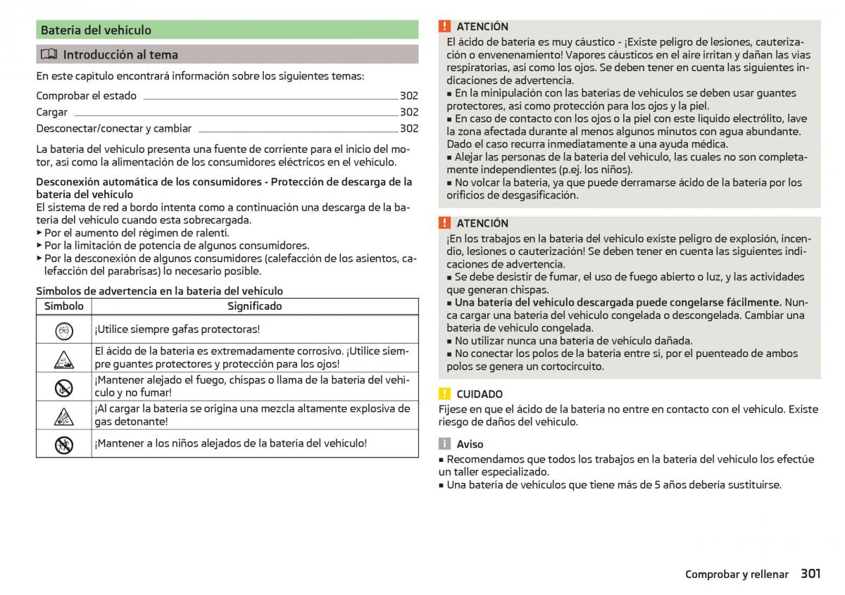 Skoda Kodiaq manual del propietario / page 303