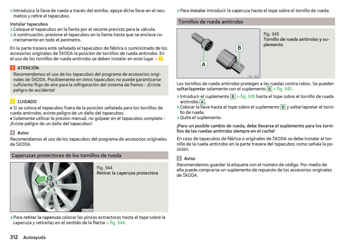 Skoda Kodiaq manual del propietario / page 314