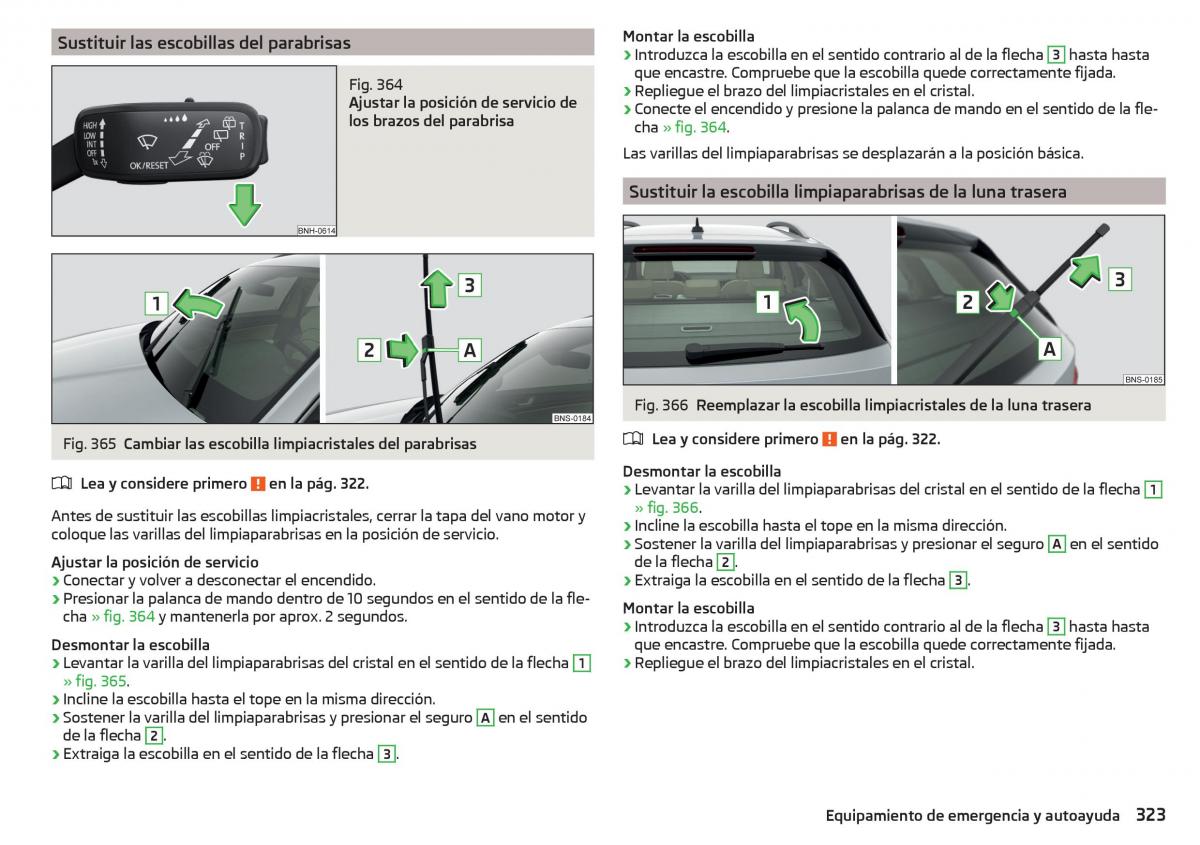 Skoda Kodiaq manual del propietario / page 325