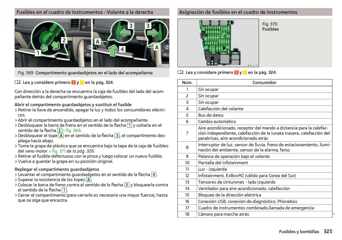 Skoda Kodiaq manual del propietario / page 327