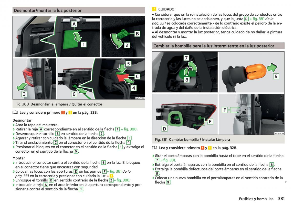 Skoda Kodiaq manual del propietario / page 333