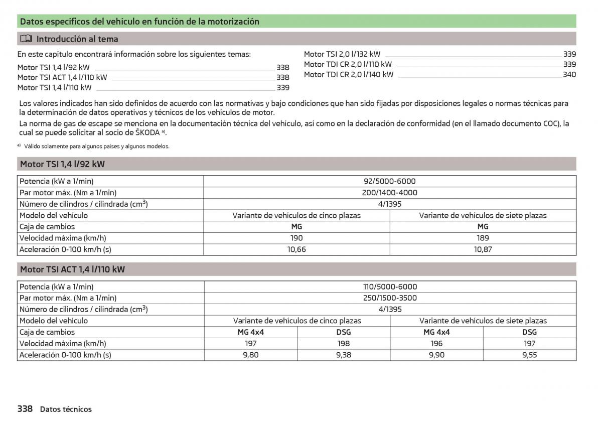 Skoda Kodiaq manual del propietario / page 340