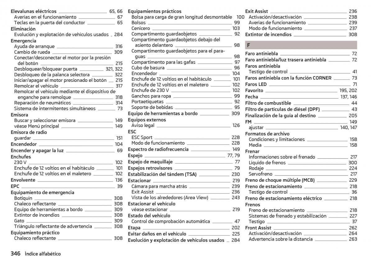 Skoda Kodiaq manual del propietario / page 348