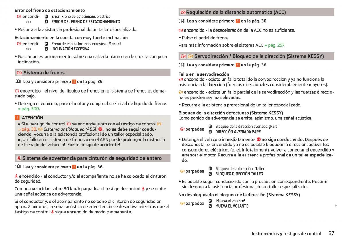 Skoda Kodiaq manual del propietario / page 39