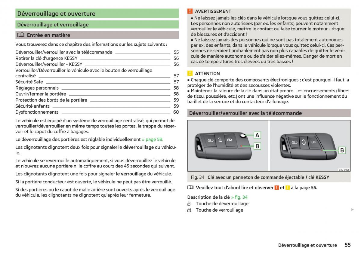 Skoda Kodiaq manuel du proprietaire / page 57