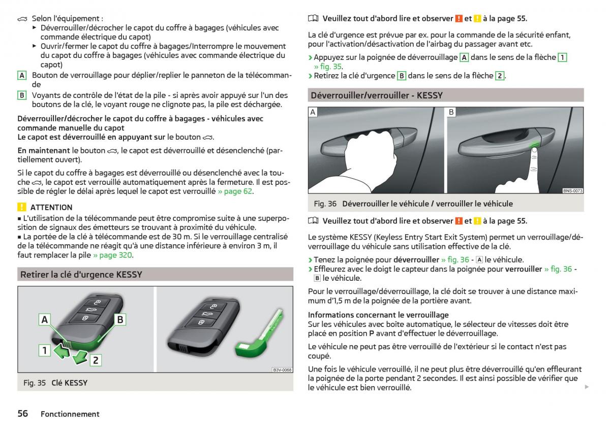 Skoda Kodiaq manuel du proprietaire / page 58