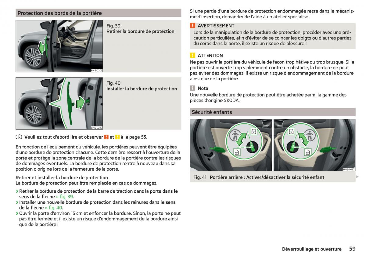 Skoda Kodiaq manuel du proprietaire / page 61