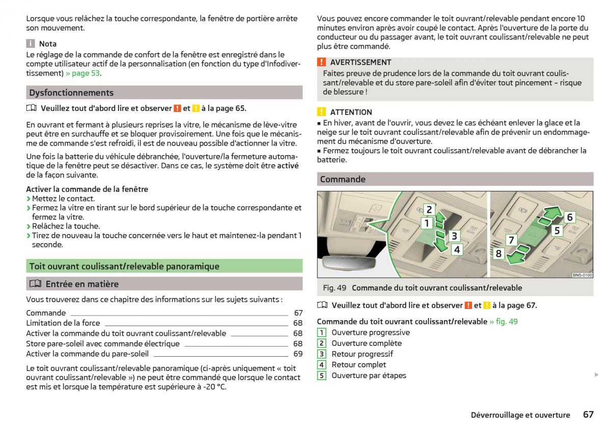 Skoda Kodiaq manuel du proprietaire / page 69