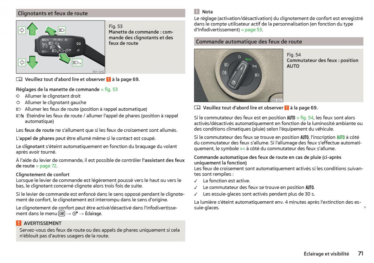 Skoda Kodiaq manuel du proprietaire / page 73