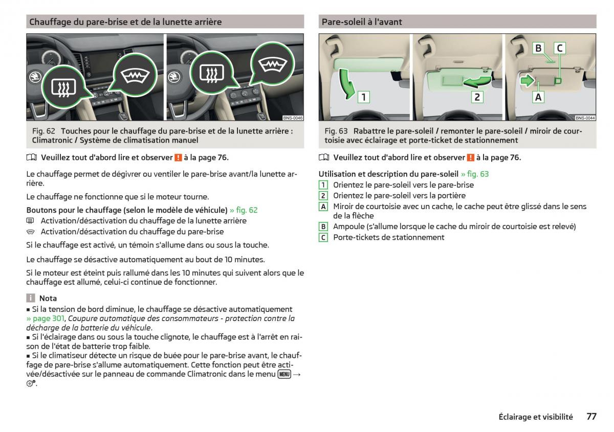 Skoda Kodiaq manuel du proprietaire / page 79