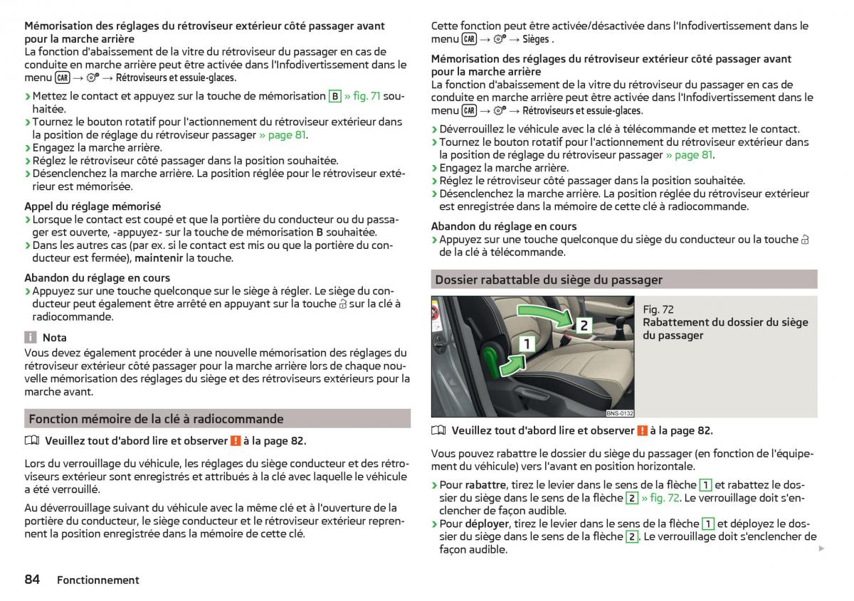 Skoda Kodiaq manuel du proprietaire / page 86