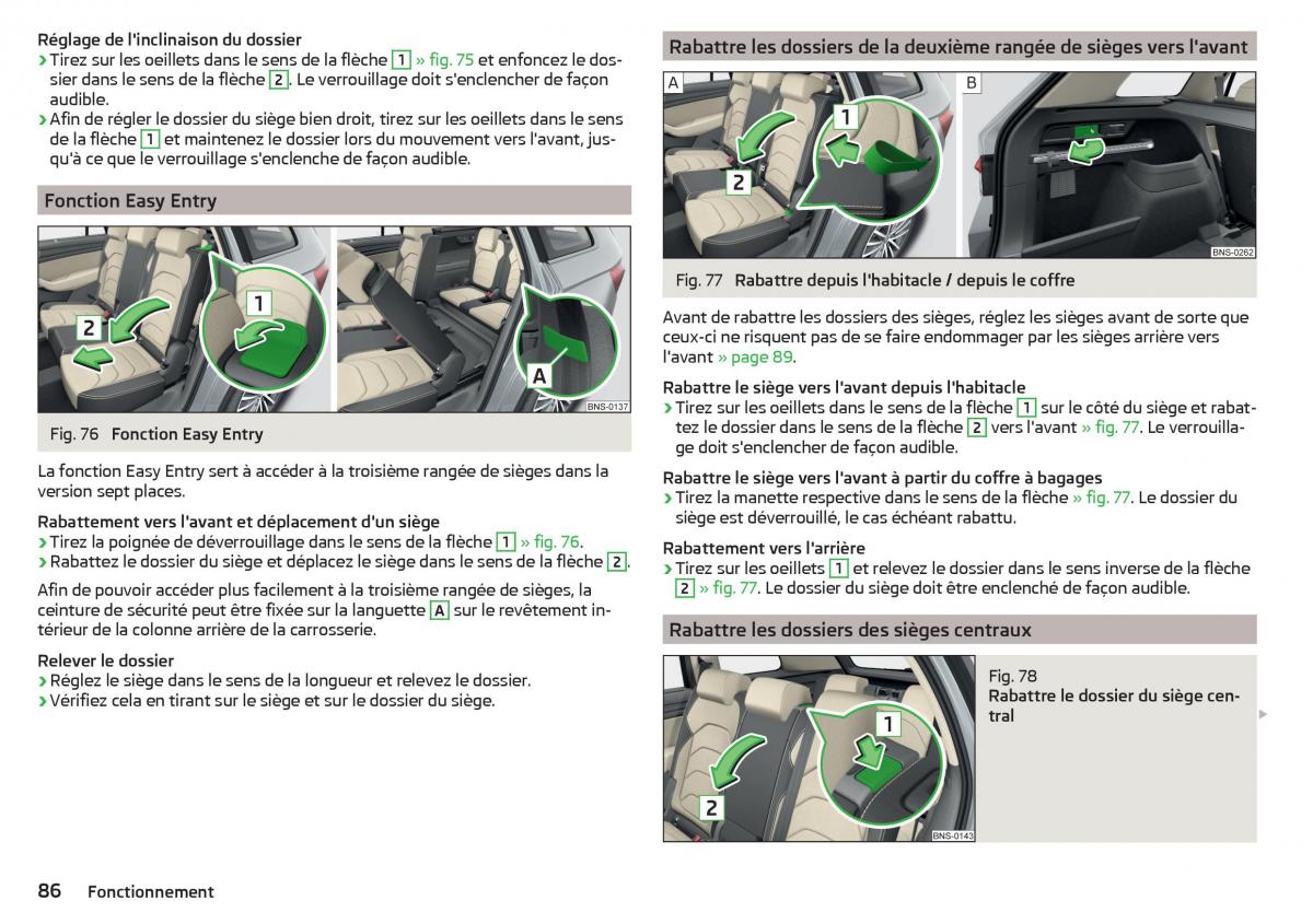 Skoda Kodiaq manuel du proprietaire / page 88