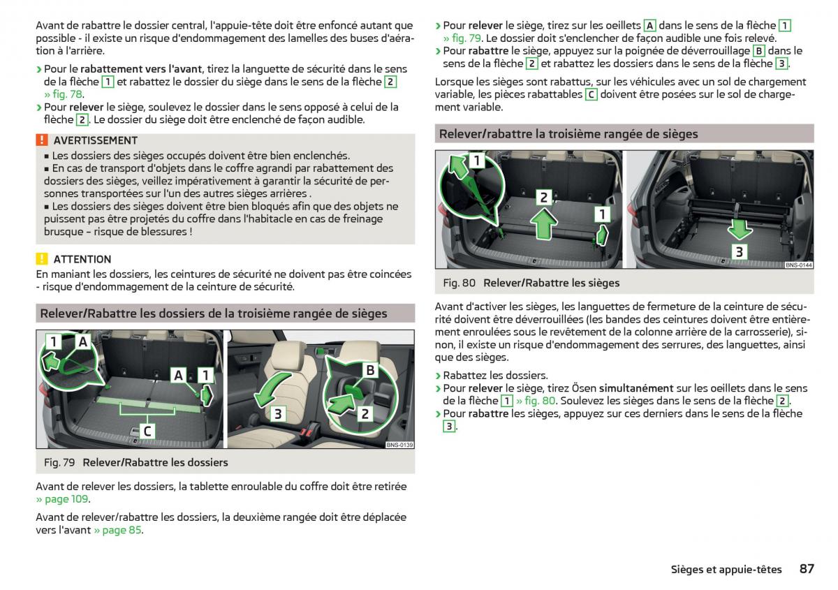 Skoda Kodiaq manuel du proprietaire / page 89