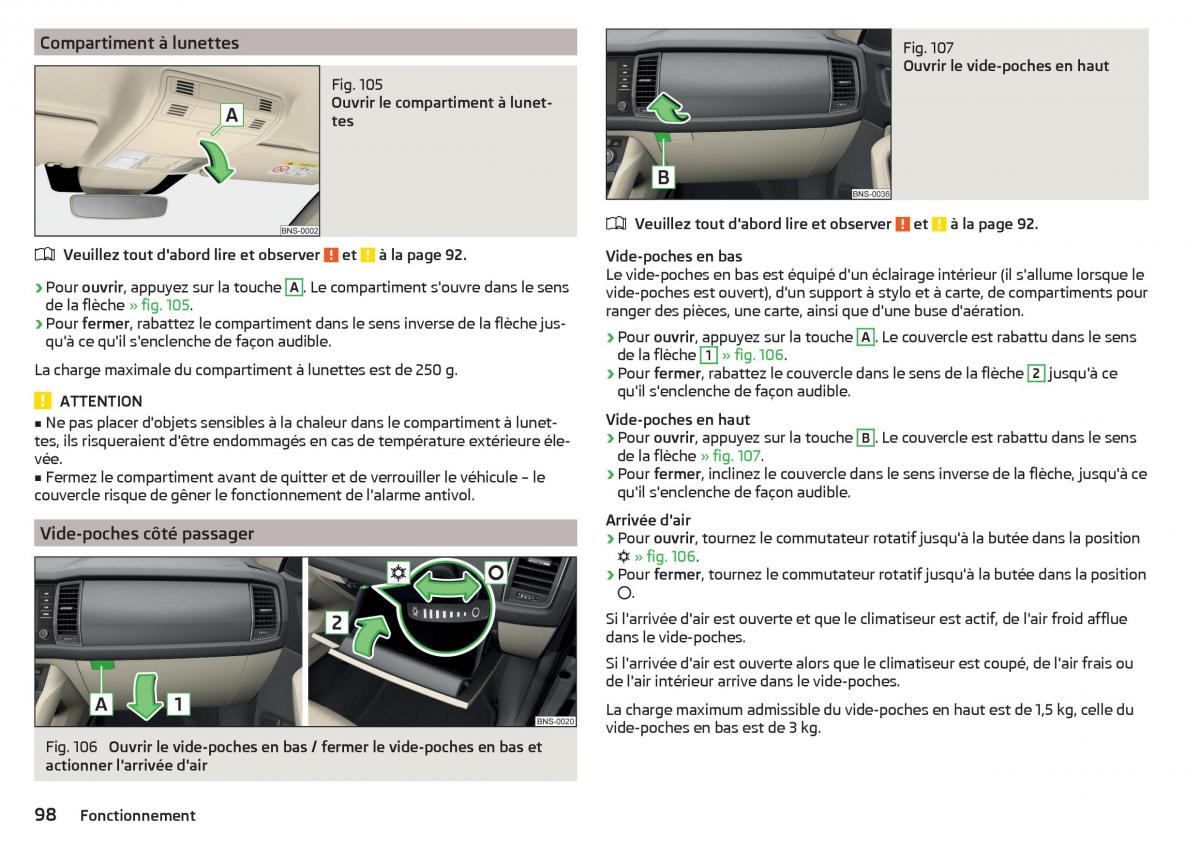 Skoda Kodiaq manuel du proprietaire / page 100