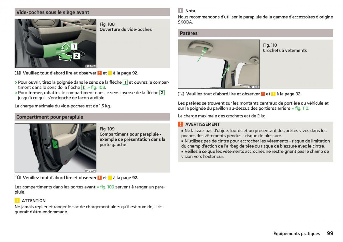 Skoda Kodiaq manuel du proprietaire / page 101