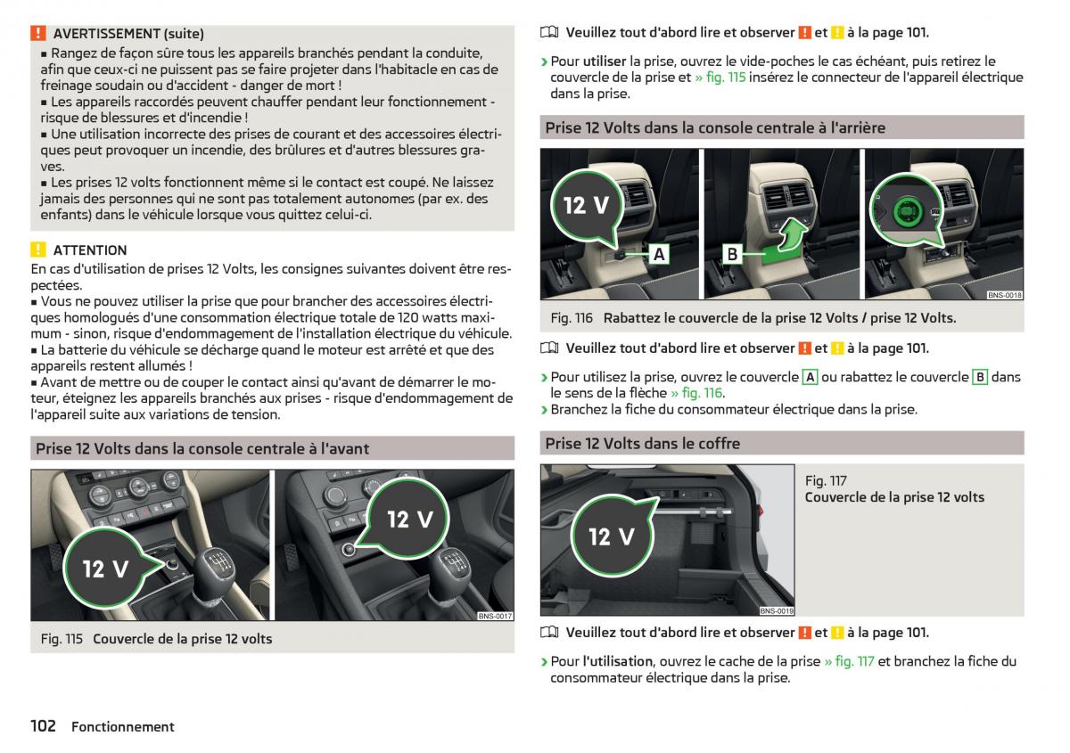 Skoda Kodiaq manuel du proprietaire / page 104