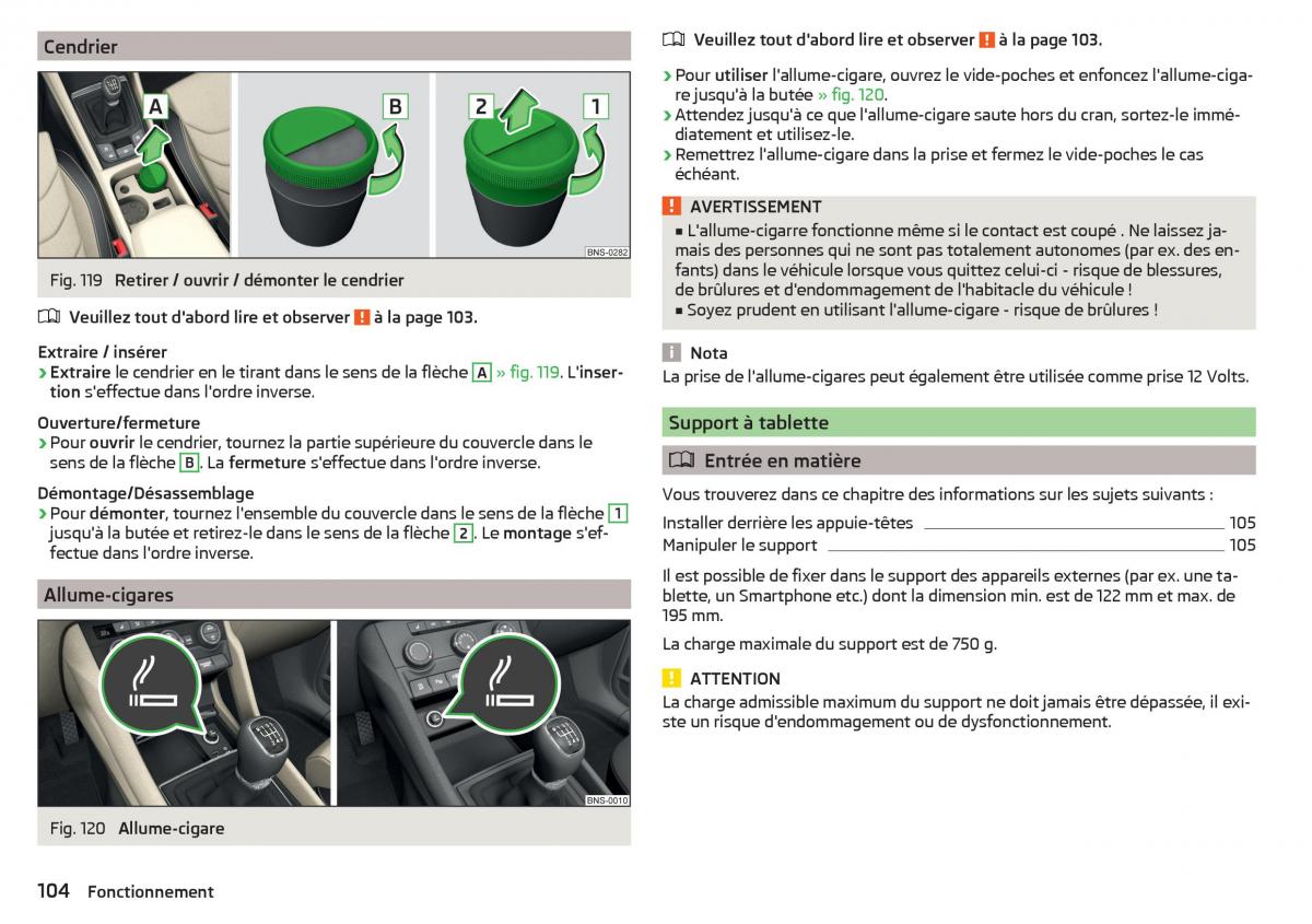 Skoda Kodiaq manuel du proprietaire / page 106