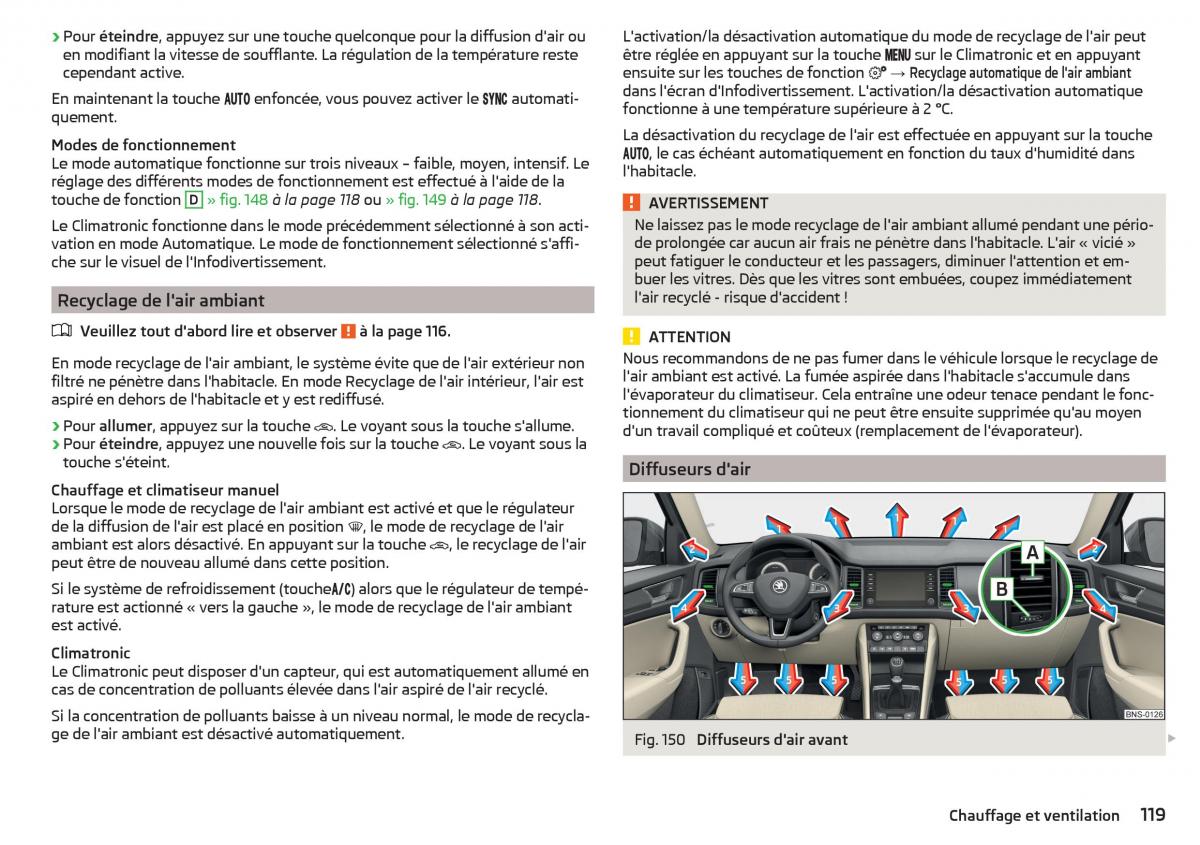 Skoda Kodiaq manuel du proprietaire / page 121