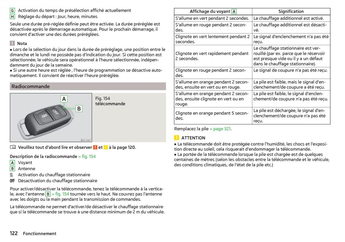 Skoda Kodiaq manuel du proprietaire / page 124