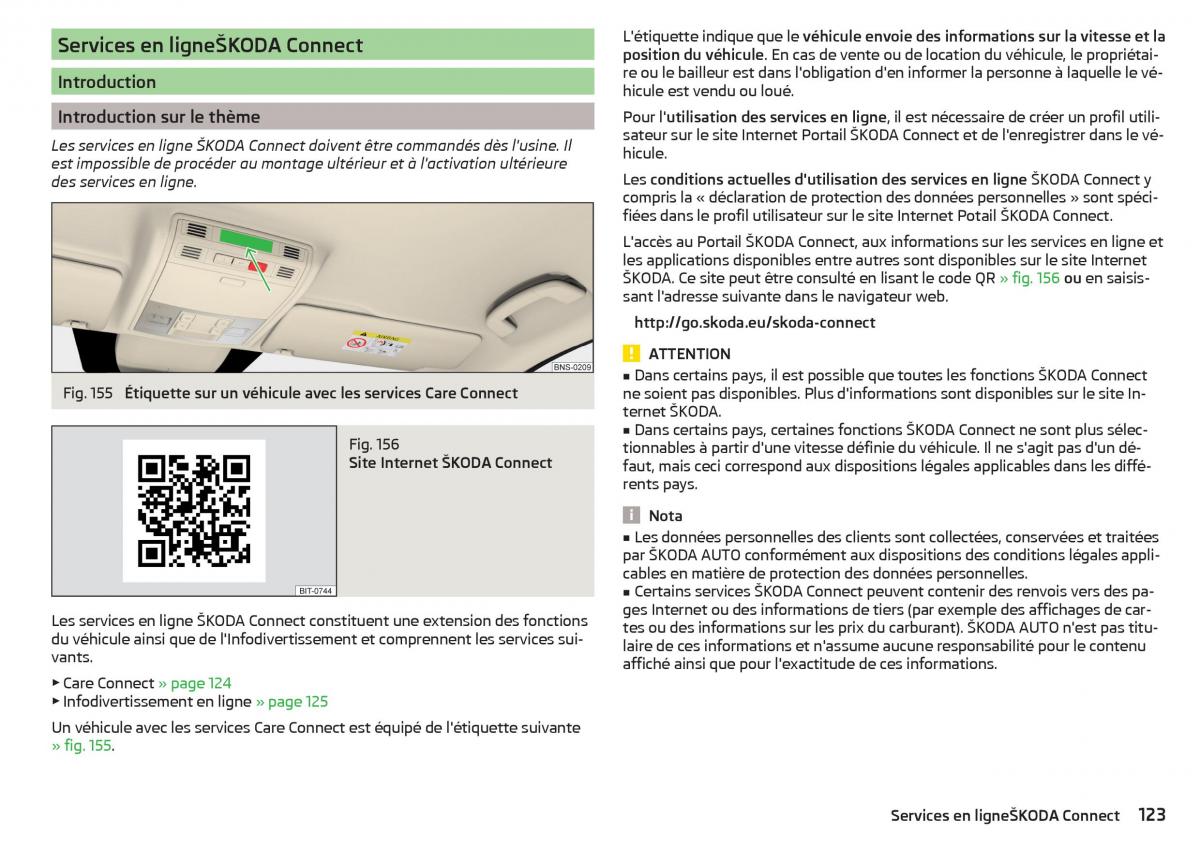 Skoda Kodiaq manuel du proprietaire / page 125