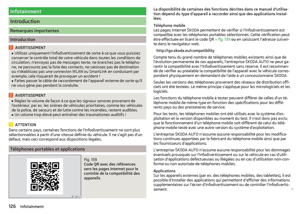 Skoda Kodiaq manuel du proprietaire / page 128