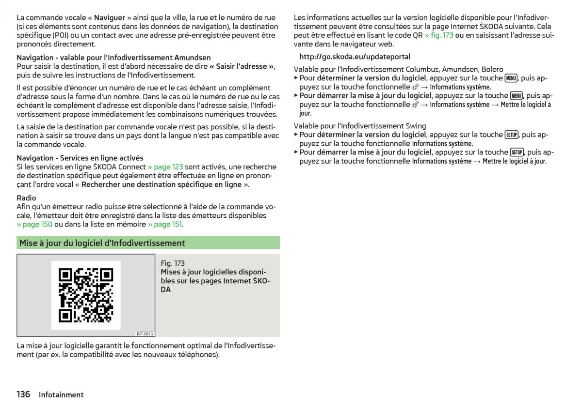 Skoda Kodiaq manuel du proprietaire / page 138