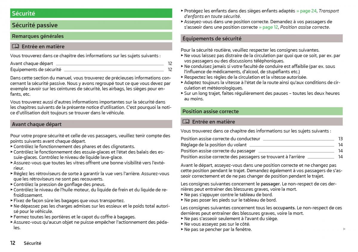 Skoda Kodiaq manuel du proprietaire / page 14