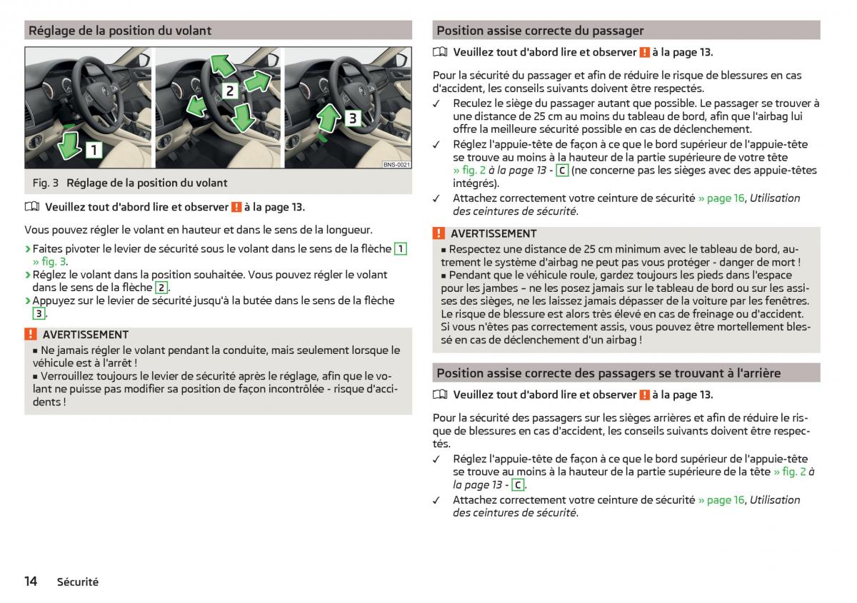 Skoda Kodiaq manuel du proprietaire / page 16