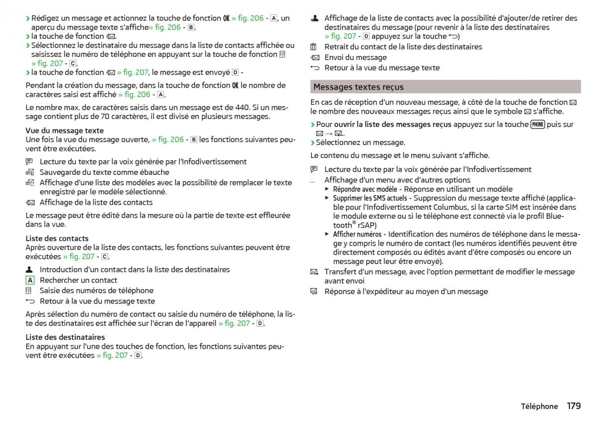 Skoda Kodiaq manuel du proprietaire / page 181