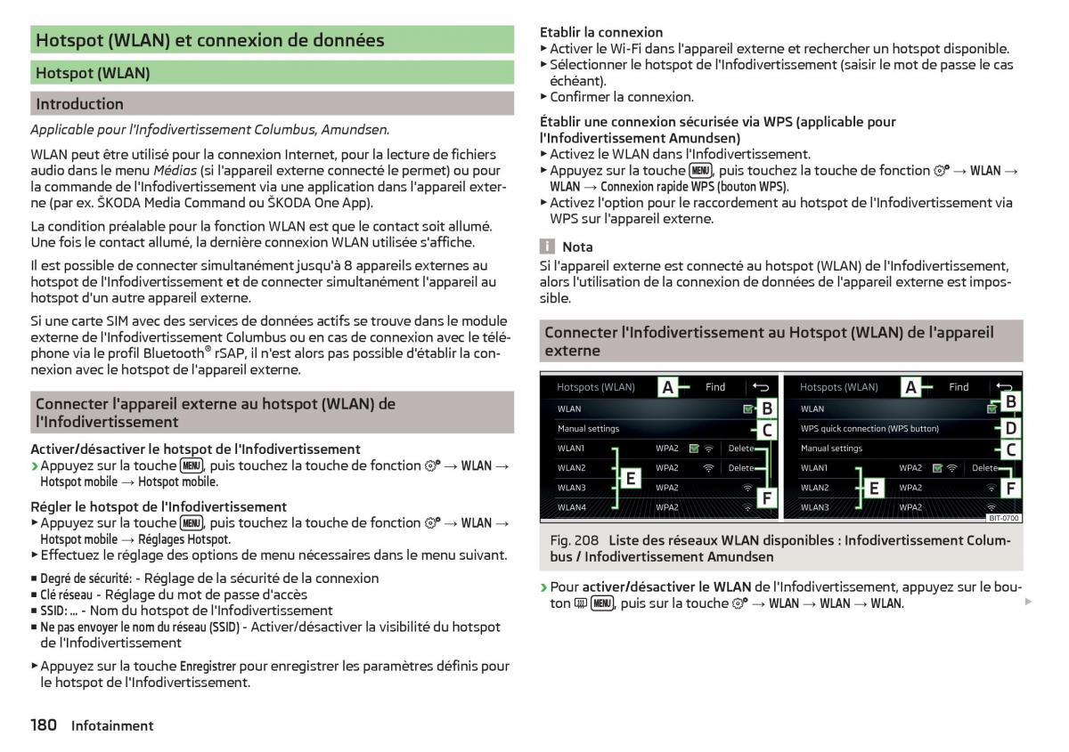 Skoda Kodiaq manuel du proprietaire / page 182