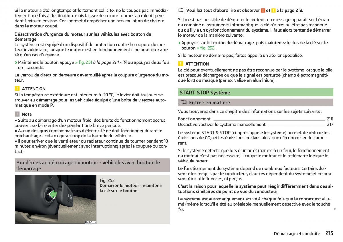 Skoda Kodiaq manuel du proprietaire / page 217