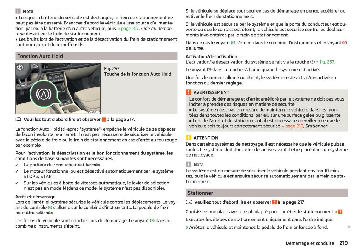 Skoda Kodiaq manuel du proprietaire / page 221