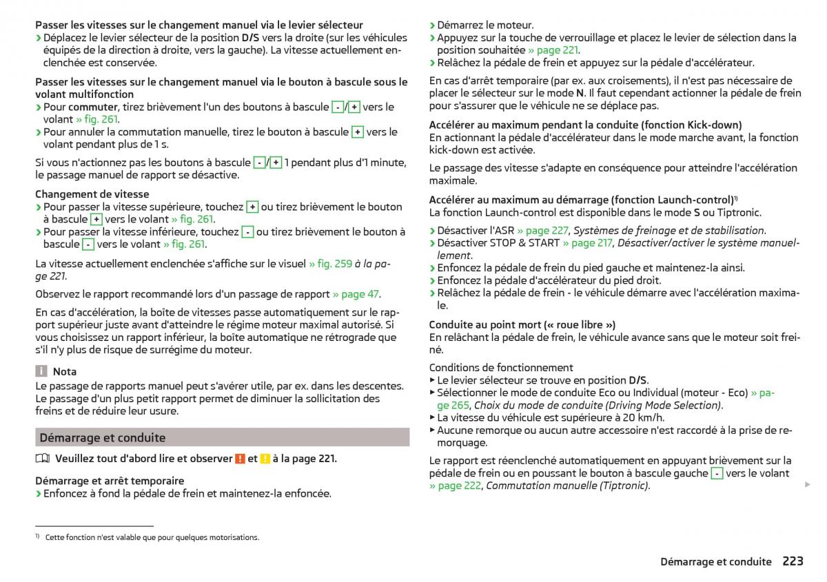 Skoda Kodiaq manuel du proprietaire / page 225